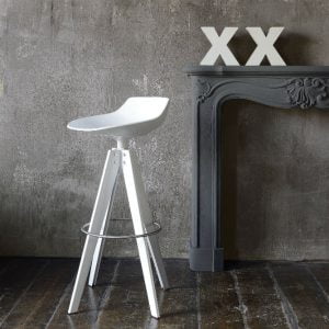Taburete elegante y minimalista  FLOW STOOL by  MDF Italia