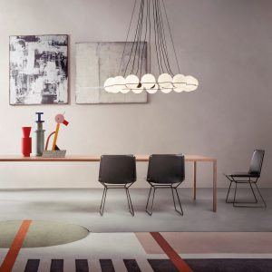 Silla elegante y minimalista  NEIL LEATHER CHAIR by  MDF Italia