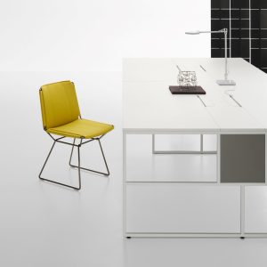 Silla elegante y minimalista  NEIL TEXTILE CHAIR by  MDF Italia
