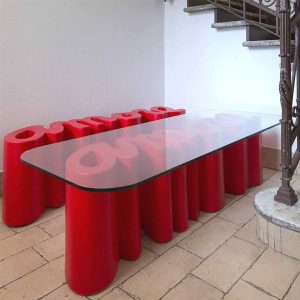 Mesa  AMORE TABLE by  SLIDE mobiliario sofisticado-versátil