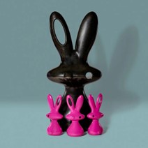 Escultura de conejo Cosmo Bunny by Slide | Communita